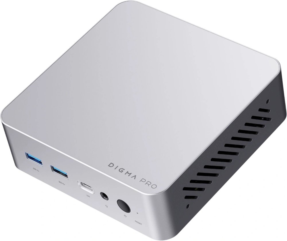 Неттоп Digma Pro Minimax X5 i5 13420H (2.1) 16Gb SSD512Gb UHDG Windows 11 Pro GbitEth WiFi BT 100W серебристый (DPP5-ADXW07)