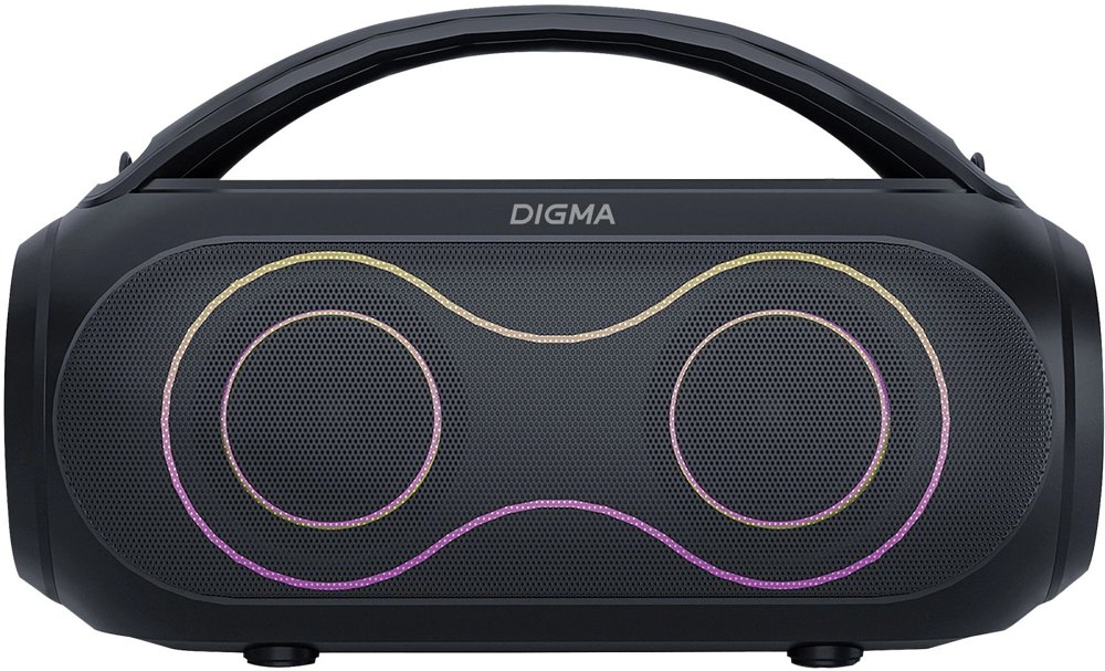 Колонка порт. Digma D-PS1532 черный 60W 2.0 BT 10м 3600mAh (PS1532B)