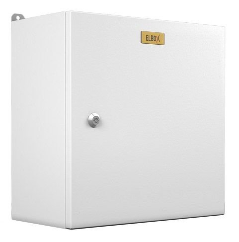 Шкаф электротехнический Elbox EMW-400.400.210-1-IP66 настенный 400мм 400мм 210мм несъемн.бок.пан. 50кг серый