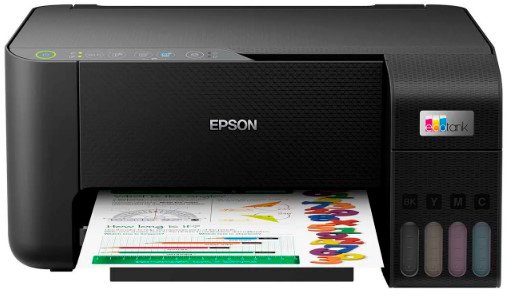 МФУ струйный Epson L3250 (C11CJ67525/508/503/418/405/408) A4 WiFi черный