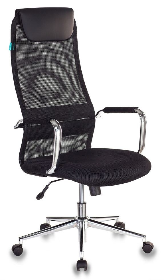 Кресло руководителя Бюрократ KB-9N/BLACK черный TW-01 TW-11 сетка крестовина хром 37057