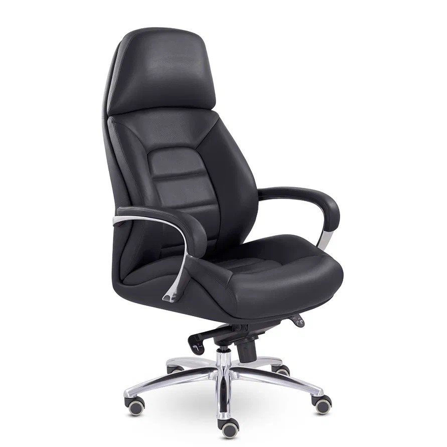 Кресло руководителя EPIK A-181-G L169 натуральная кожа чёрный 99753