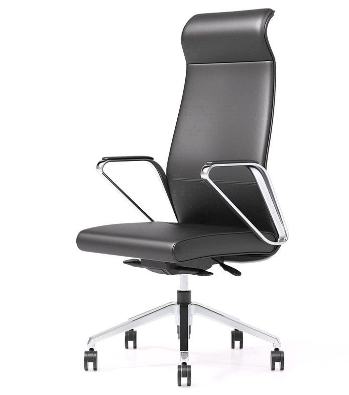 Кресло руководителя Hero CHR80SC-2 ,560*640*1150, обивка кожа+компаньон цвет черный, пластик черный 38826