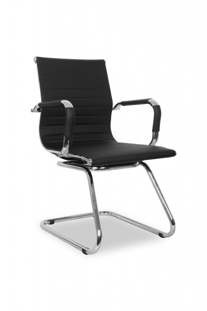 Кресло College CLG-620 LXH-C Black хром, кожа PU, цвет черный 39936