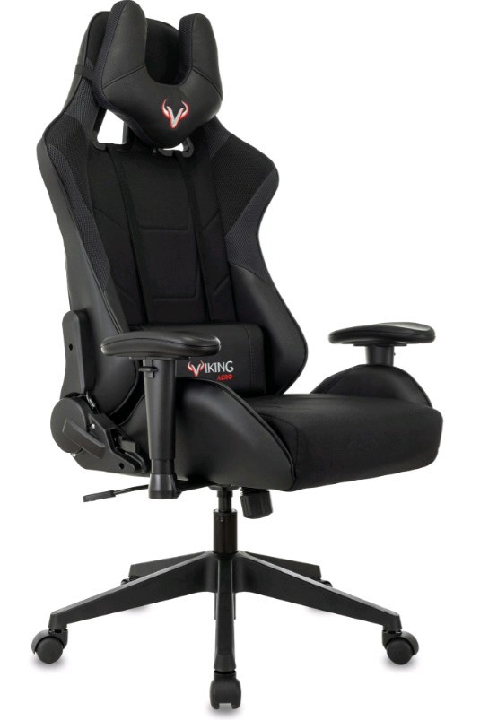 Кресло игровое Zombie VIKING 4 AERO Edition черный текстиль/эко.кожа с подголов. крестов. пластик 95902