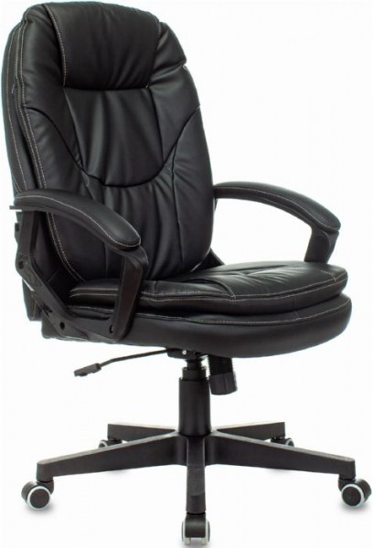 Кресло руководителя Бюрократ CH-868N черный Leather Venge Black искусственная кожа крестовина пластик 36231