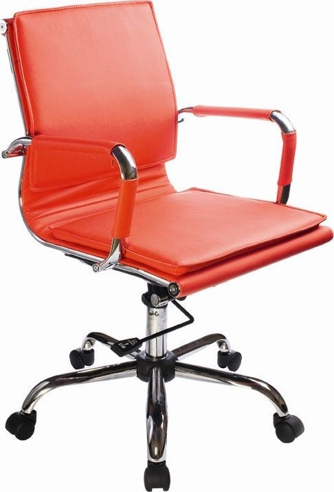 Кресло руководителя СН-993-LOW/Red (Экокожа красная) укороченная спинка 31596