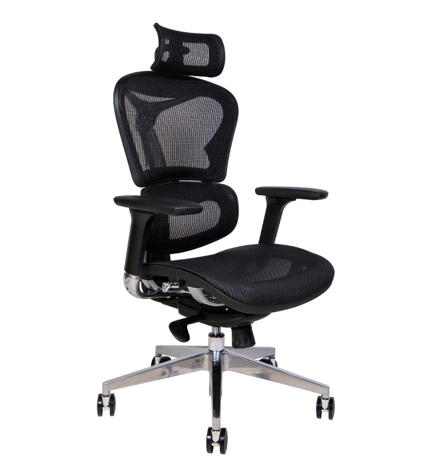 Кресло офисное / Hero black /YS-0810H-T(E+E)/ черный пластик / черная сетка 39939