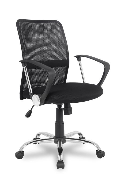 Кресло College H-8078F-5/Black с низкой спинкой, черный 33329