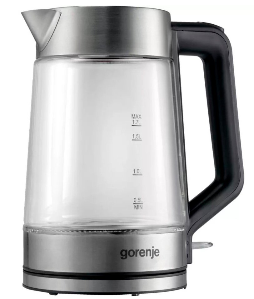 Чайник электрический Gorenje K17GED 1.7л. 2200Вт нержавеющая сталь корпус: стекло/металл/пластик
