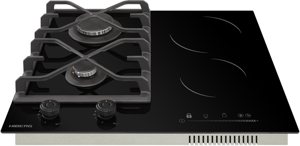 Газовая варочная поверхность Hiberg VM 6021 B черный