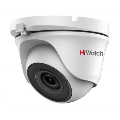 2Мп купольная HD-TVI камера HiWatch DS-T203(B) (2.8mm) с EXIR-подсветкой до 20м, металл