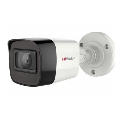 5Мп уличная HD-TVI камера HiWatch DS-T500(C) (2.4mm) с EXIR-подсветкой до 30м, металл