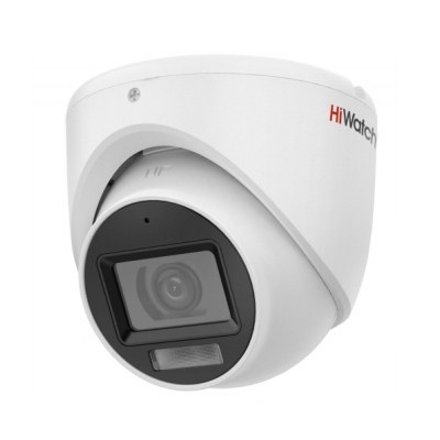 5Мп купольная HD-TVI камера HiWatch DS-T503A(B) (2.8mm) с микрофоном и EXIR-подсветкой до 30м