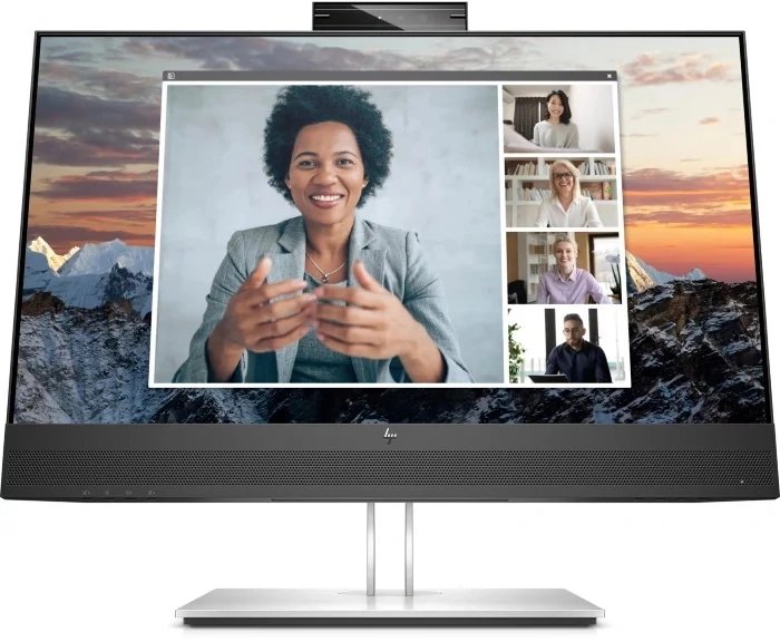 Монитор HP 23.8" E24m G4 Conferencing черный IPS 16:9 HDMI M/M Cam матовая HAS Piv 300cd 178гр/178гр 1920x1080 75Hz DP FHD 7.39кг