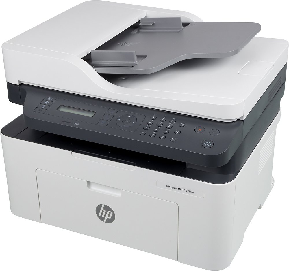 МФУ лазерный HP Laser 137fnw (4ZB84A) A4 WiFi белый