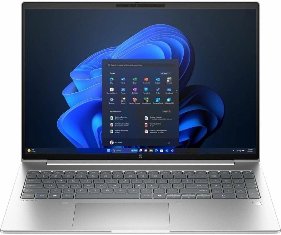 Ноутбук HP ProBook 4 G1iR Core i5 1334U 16Gb SSD512Gb Intel Iris Xe graphics 16" IPS WUXGA (1920x1200) Windows 11 Pro 64 silver WiFi BT Cam (C2BP3AT)