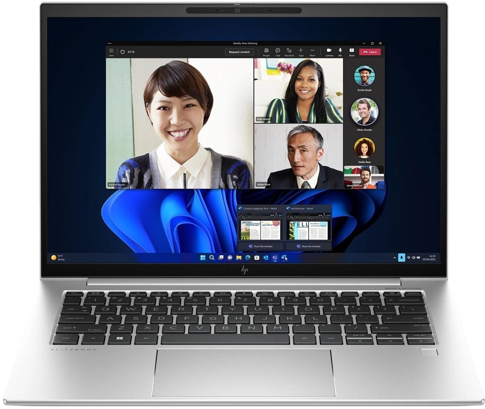 Ноутбук HP EliteBook 840 G10 Core i5 1335U 16Gb SSD512Gb Intel Iris Xe graphics 14" IPS WUXGA (1920x1200) Windows 11 Pro 64 silver WiFi BT Cam (C85G0UA)