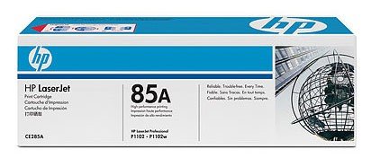 Картридж лазерный HP 85A CE285A черный бар.в компл. (1600стр.) для HP LJ P1102/P1102w