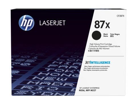 Картридж лазерный HP 87X CF287X черный бар.в компл. (18000стр.) для HP LJ Ent M506/M527