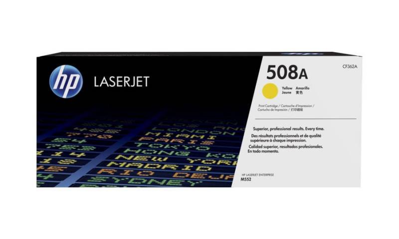 Картридж лазерный HP 508A CF362A желтый бар.в компл. (5000стр.) для HP CLJ M552/M553