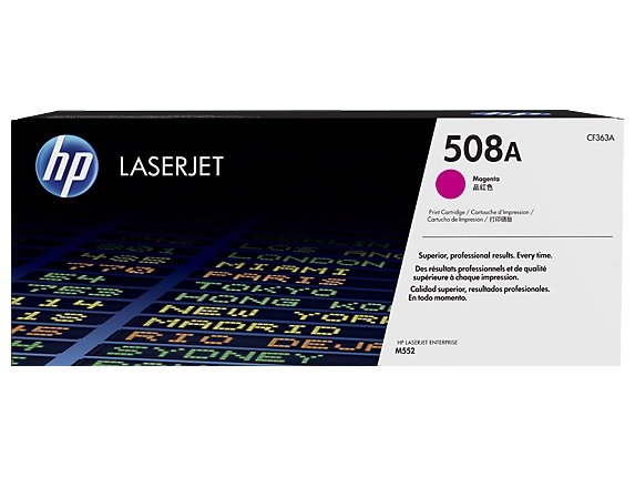 Картридж лазерный HP 508A CF363A пурпурный бар.в компл. (5000стр.) для HP CLJ M552/M553
