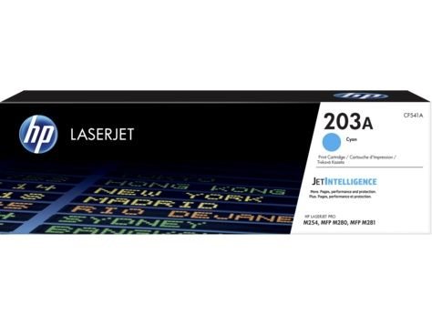 Картридж лазерный HP 203A CF541A голубой бар.в компл. (1300стр.) для HP M254/280/281