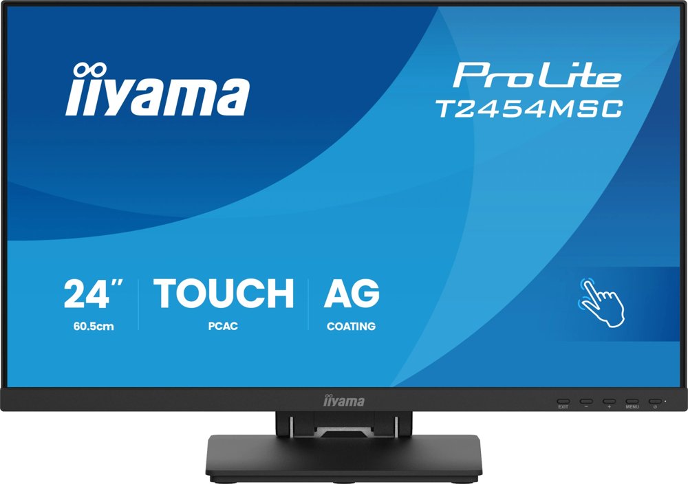 Монитор Iiyama 23.8" ProLite T2454MSC-B3AG черный IPS LED 16:9 HDMI M/M глянцевая HAS 300cd 178гр/178гр 1920x1080 75Hz DP FHD USB Touch 5.4кг