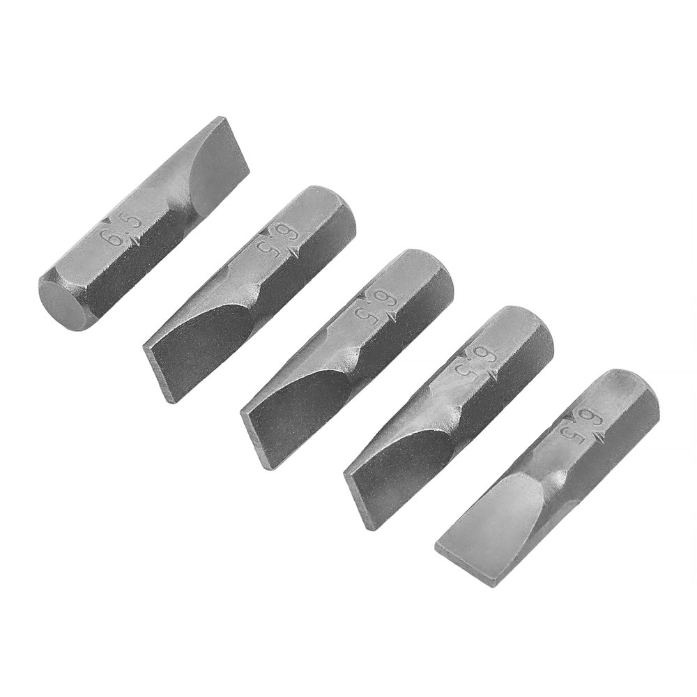 Бита плоская "Slotted" SL 6,5х1,2 25 мм (5шт) ИНТЕРСКОЛ
