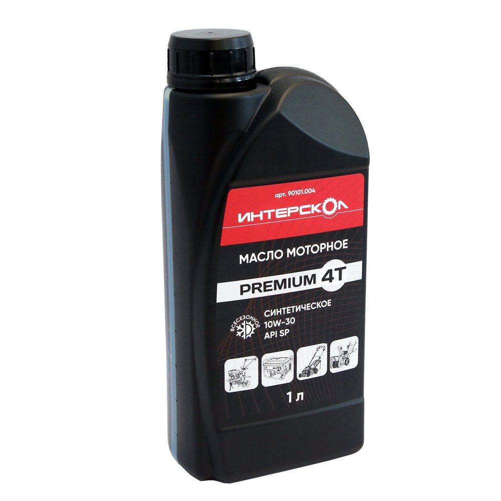Масло моторное Premium 4Т 10W-30 синтетическое 1 л ИНТЕРСКОЛ