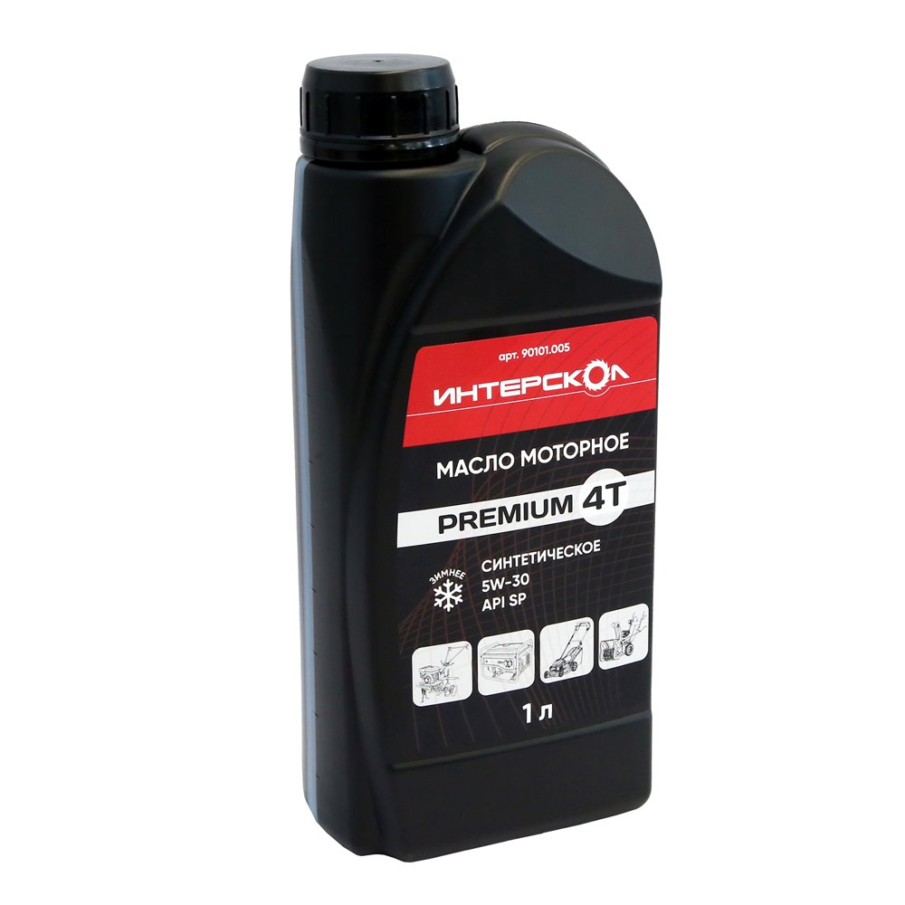 Масло моторное Premium 4Т 5W-30 синтетическое 1 л ИНТЕРСКОЛ