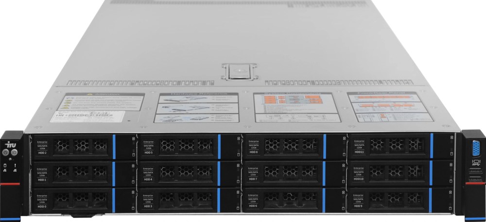 Сервер IRU Rock G2212AG4 2x9354 12x32Gb LSI 9361-8I SGL12Gb/s AST2600 2P 10G SFP+ 2x2200W w/o OS (2089957)