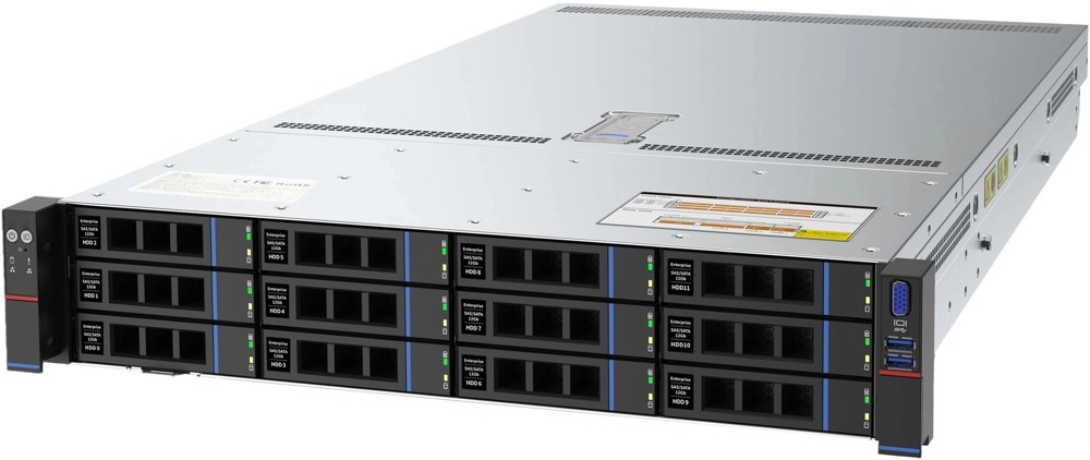 Сервер IRU Rock G2212P 2x6348 2x64Gb 2x480Gb 2.5" SSD SATA 9460-8i AST2500 2P 1G + 2P 25G SFP28 2x1300W w/o OS (2159496)