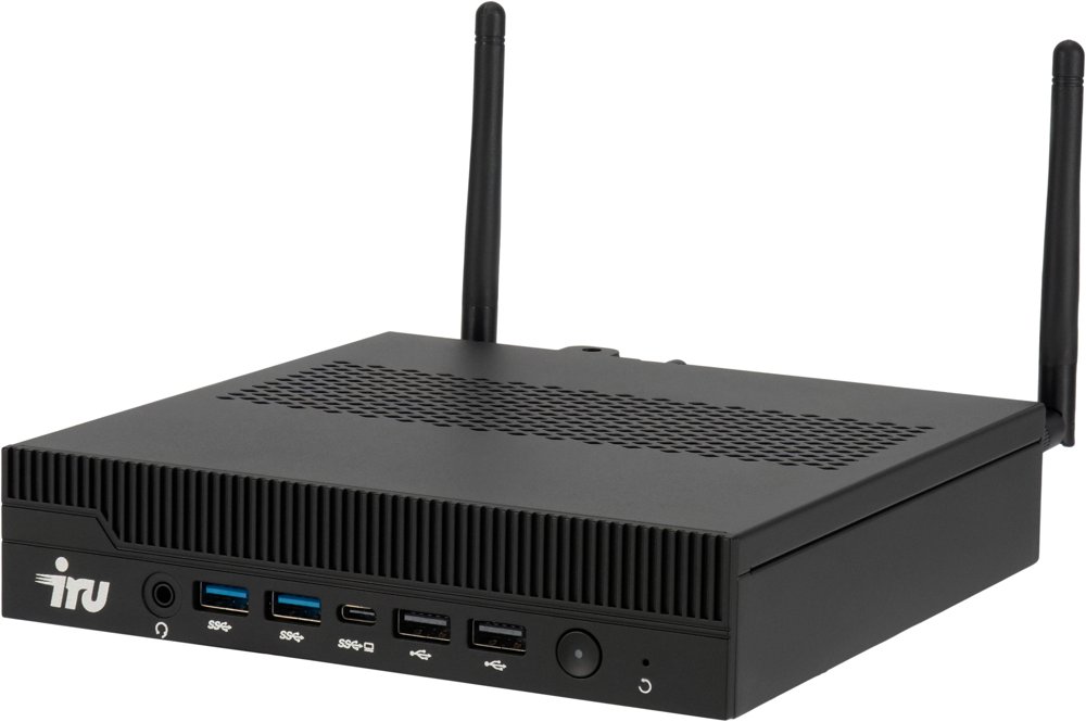 Неттоп IRU Tactio 310H6ITF i5 12400 (2.5) 16Gb SSD512Gb UHDG 730 Windows 11 Pro GbitEth WiFi BT 120W черный (RUS) (2181207)