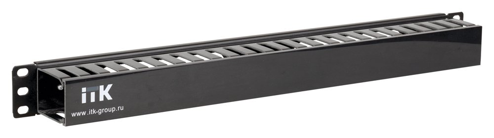 Кабельный органайзер горизонтальный ITK CO05-1PC 1U шир.:19" глуб.:60мм