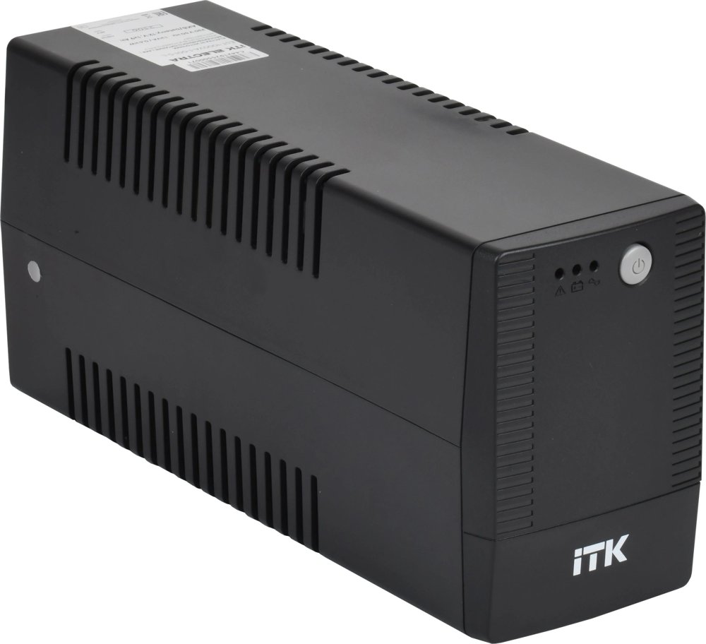 Источник бесперебойного питания ITK Electra EST-1000VA-1-001-S-L 600Вт 1000ВА черный