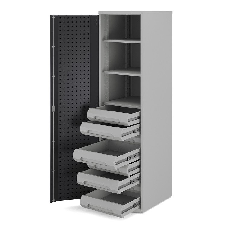 Шкаф металлический однодверный Kobor Expert MC/1-50/60 3S.80B