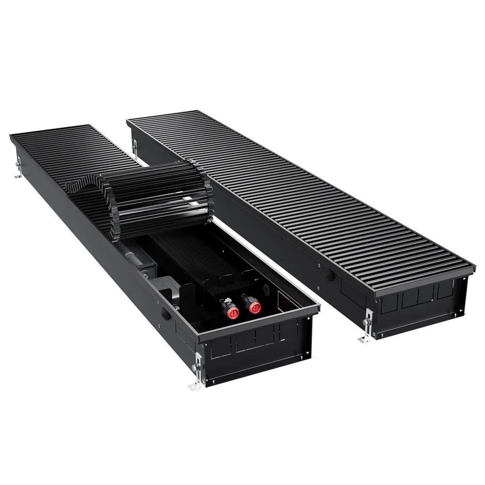 Конвектор внутрипольный Royal Thermo ATRIUM TURBO-110/250/2000-DG-U-BL