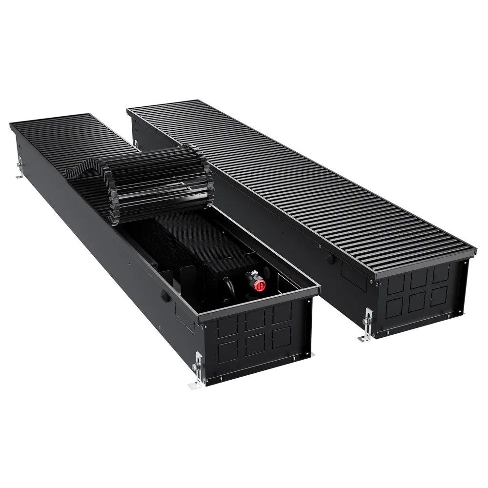 Конвектор внутрипольный Royal Thermo ATRIUM TURBO-150/250/1400-DG-U-BL