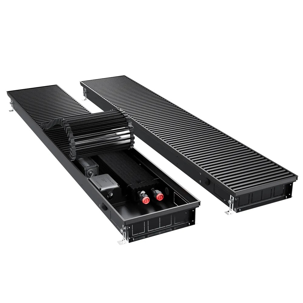 Конвектор внутрипольный Royal Thermo ATRIUM TURBO-80/250/800-DG-U-BL