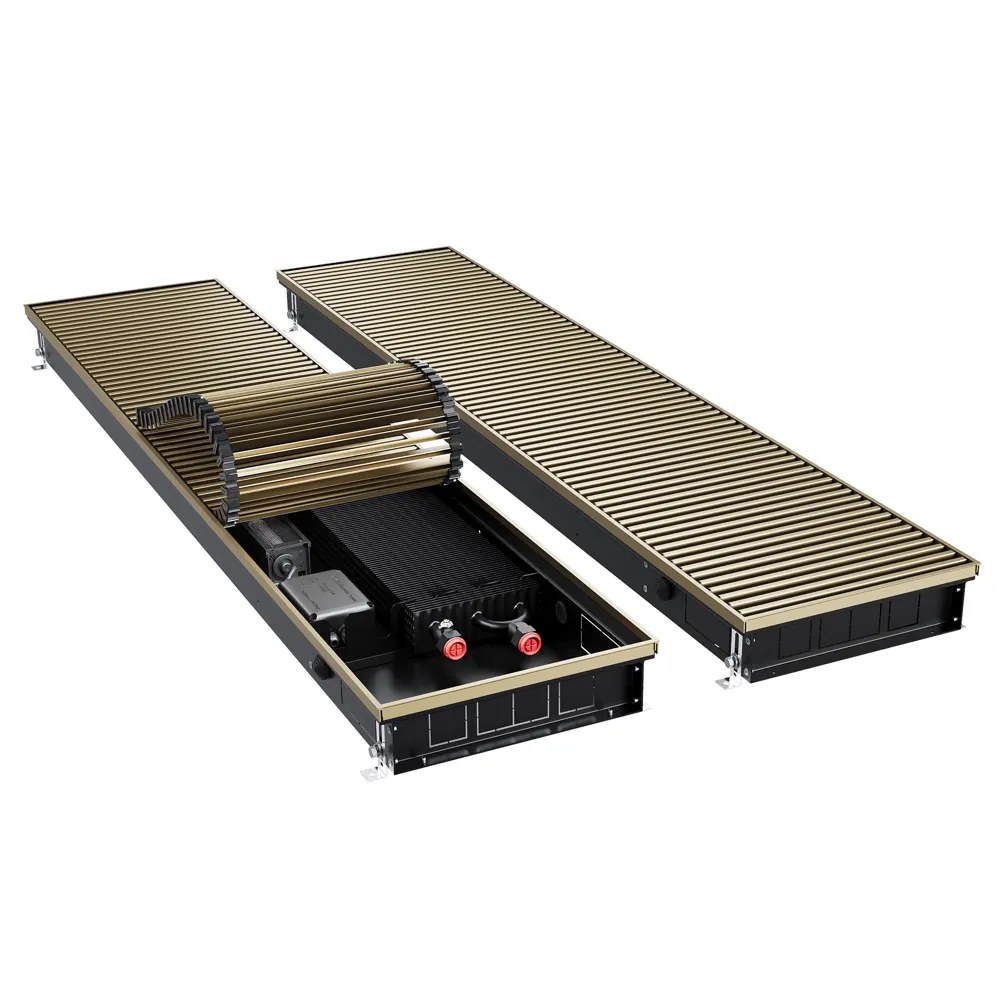 Конвектор внутрипольный Royal Thermo ATRIUM TURBO-80/300/2700-DG-U-AU