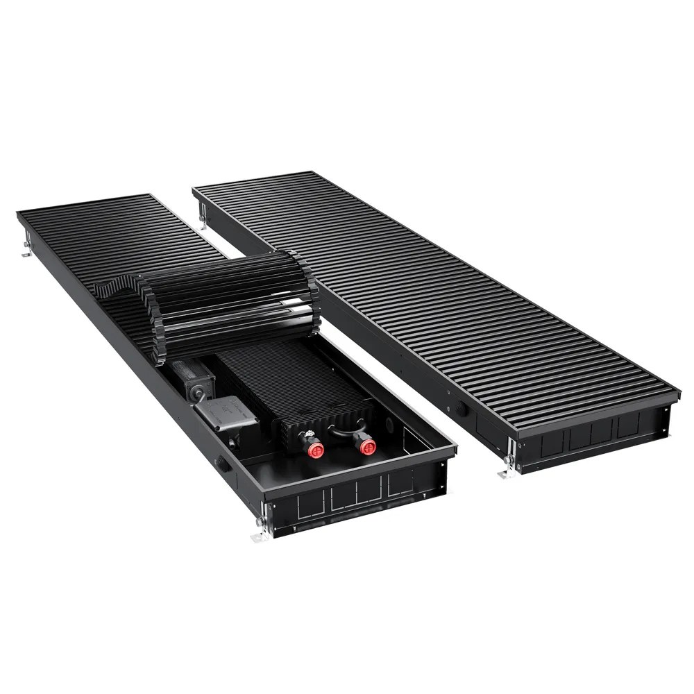 Конвектор внутрипольный Royal Thermo ATRIUM TURBO-80/300/900-DG-U-BL