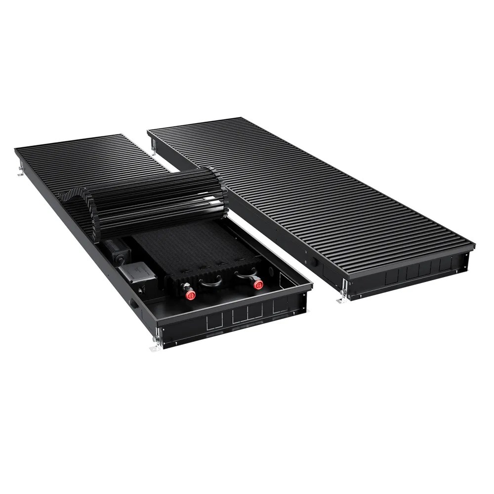 Конвектор внутрипольный Royal Thermo ATRIUM TURBO-80/400/1200-DG-U-BL