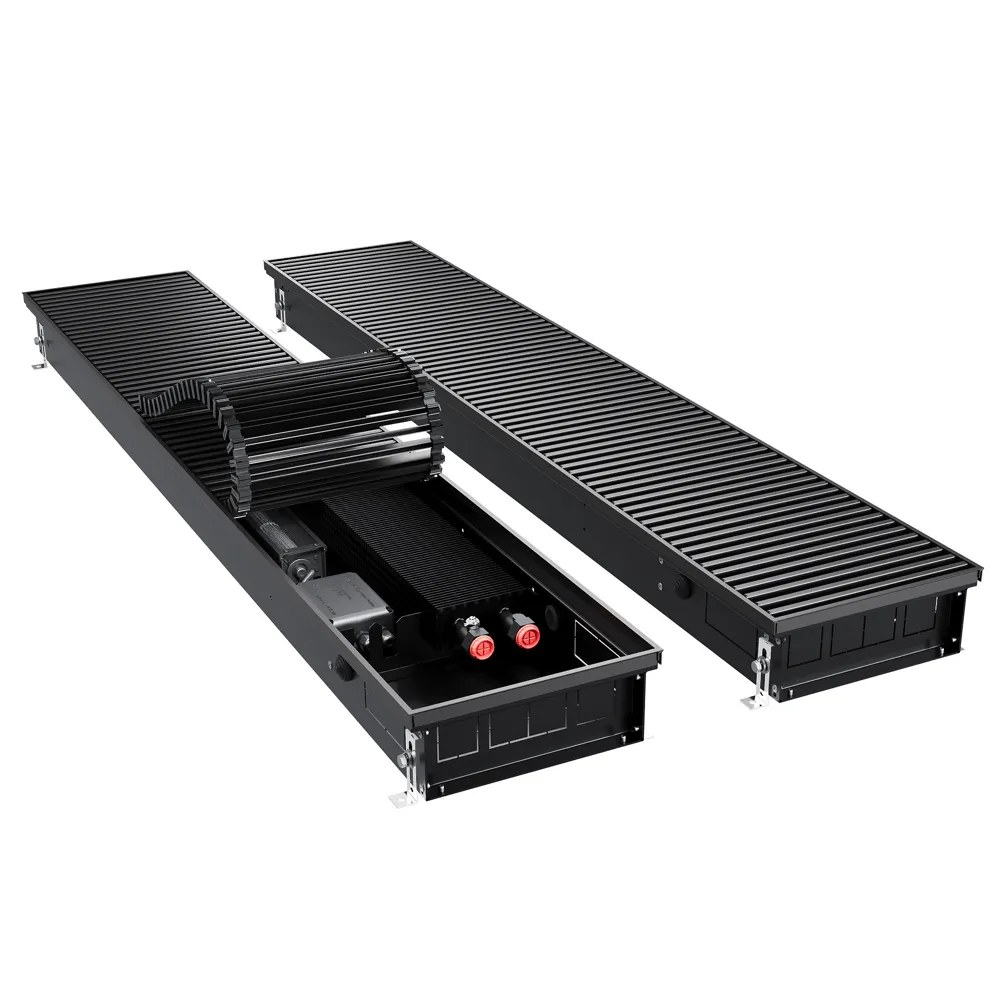 Конвектор внутрипольный Royal Thermo ATRIUM TURBO-90/250/2700-DG-U-BL