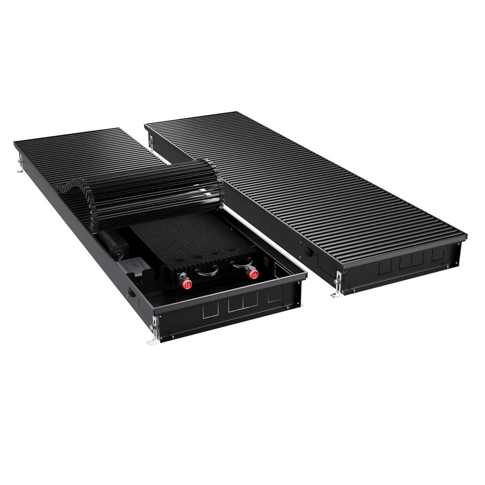 Конвектор внутрипольный Royal Thermo ATRIUM TURBO-90/400/1800-DG-U-BL