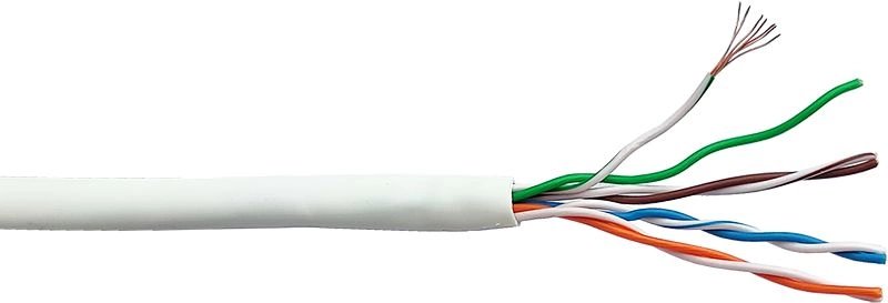Кабель информационный Lanmaster LAN-5EUTP-PT-LSZH-WH кат.5E UTP 4 пары 24AWG LSZH внутренний 305м белый