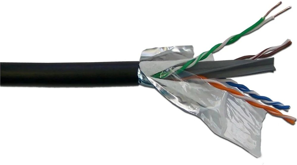 Кабель информационный Lanmaster LAN-6EUTP-WP-OUT кат.6 UTP 4 пары 23AWG PE внешний 305м черный