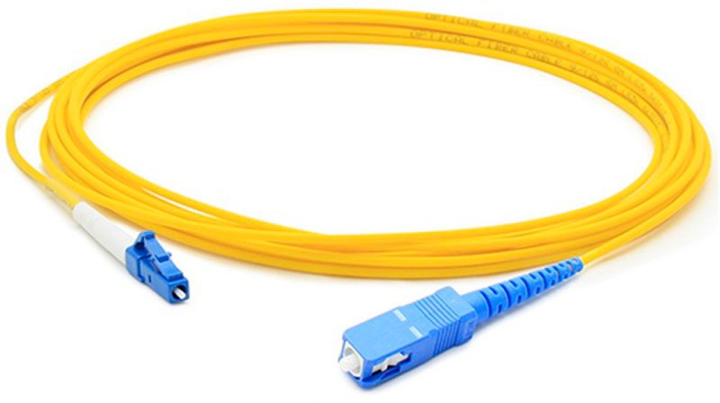 Патч-корд Lanmaster LAN-LC-SC/SU-1.0 1x9/125 OS1/OS2 LC-SC 1м LSZH