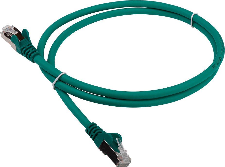Патч-корд Lanmaster LAN-PC45/S6-2.0-GN FTP RJ-45 вил.-вилка RJ-45 кат.6 2м зеленый LSZH