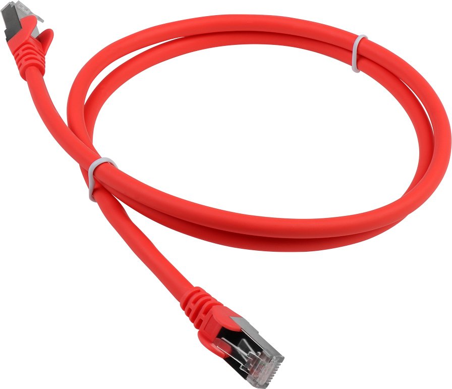 Патч-корд Lanmaster LAN-PC45/S6A-5.0-RD FTP RJ-45 вил.-вилка RJ-45 кат.6A 5м красный LSZH (уп.:1шт)